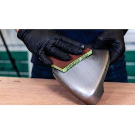 Gąbka ścierna P120 dwustronna Finixa 12x10cm | SFP-0120