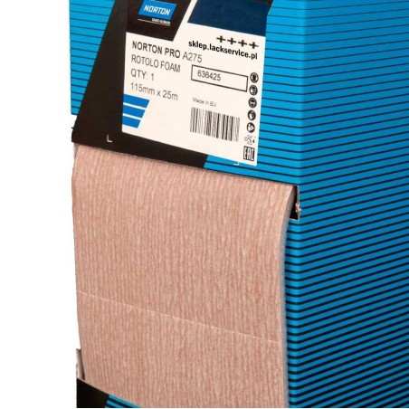 ROLKA NA GĄBCE P600 115MM x 25M ROTOLO FOAM PRO A275 NORTON