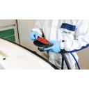 KRĄŻEK ŚCIERNY NA RZEP 150MM CZERWONY P80 - P400  FINIXA