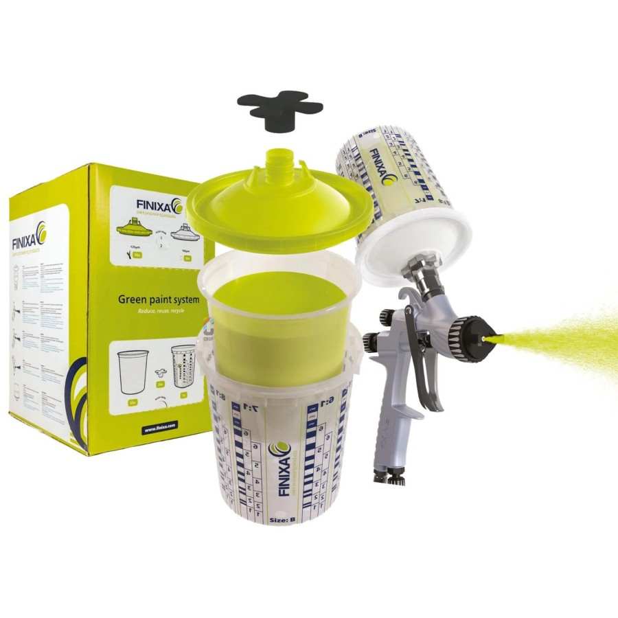 KUBKI LAKIERNICZE MIĘKKIE 650ml + POKRYWKI + SITKO 125µm 50szt. SYSTEM GPS FINIXA