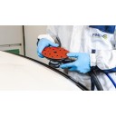 KRĄŻEK ŚCIERNY NA RZEP 150MM CZERWONY P80 - P400  FINIXA