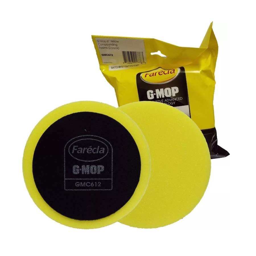 Gąbka polerska żółta 150mm Farecla GMC612 – zestaw 2 szt.