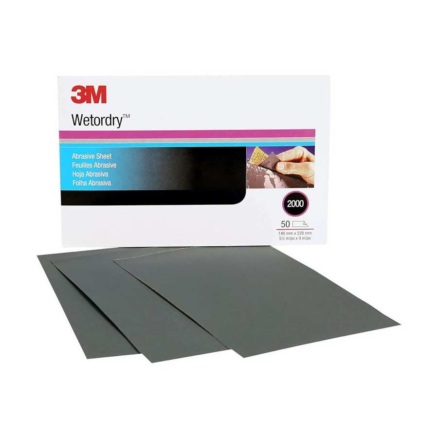PAPIER ŚCIERNY WODNY P1500 Wetordry 401Q Micro Fine 3M 02048