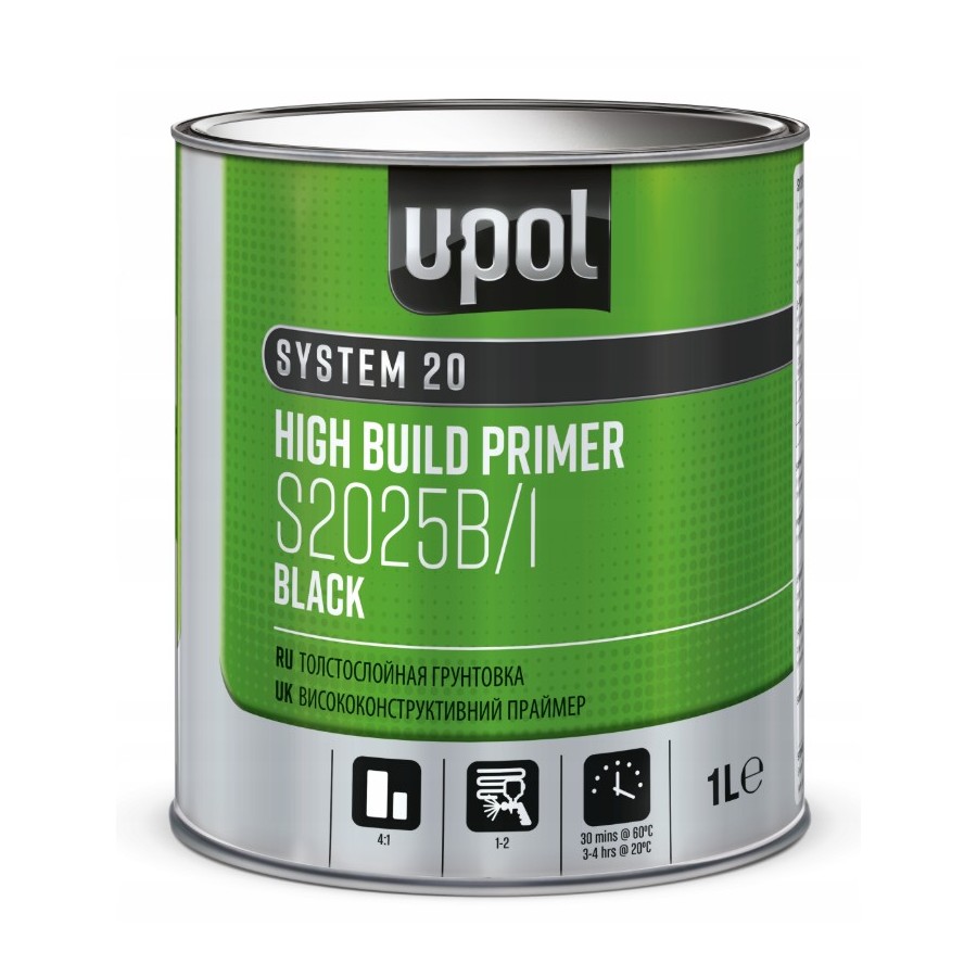 PODKŁAD WYPEŁNIAJĄCY S2025B 2K HIGH BUILD PRIMER CZARNY 1L U-POL