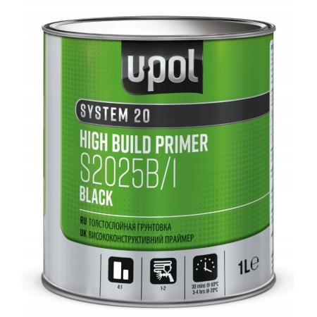 PODKŁAD WYPEŁNIAJĄCY S2025B 2K HIGH BUILD PRIMER CZARNY 1L U-POL