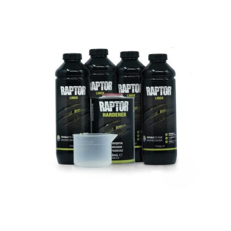 Farba RAPTOR Czarna 4L + Utwardzacz – Zestaw U-POL