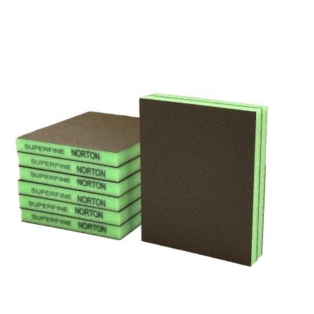 Dwustronna gąbka Norton P400–P600 – struktura zbliżona