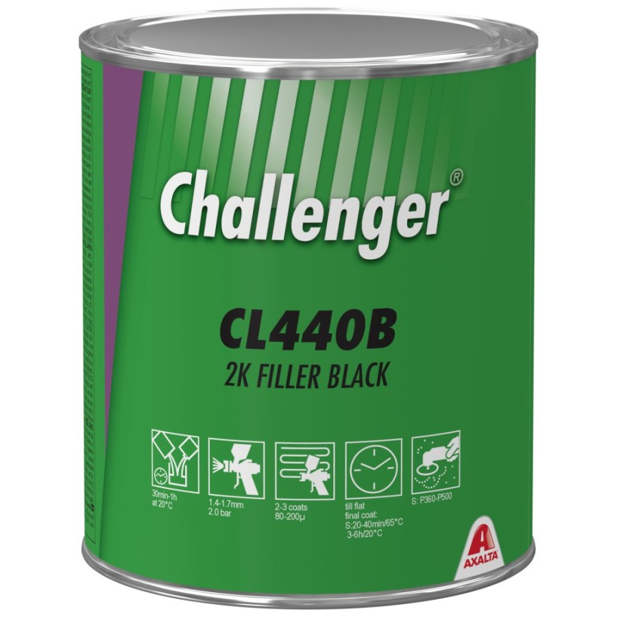 Challenger- podkład wypełniający CL440B dwuskładnikowy, czarny