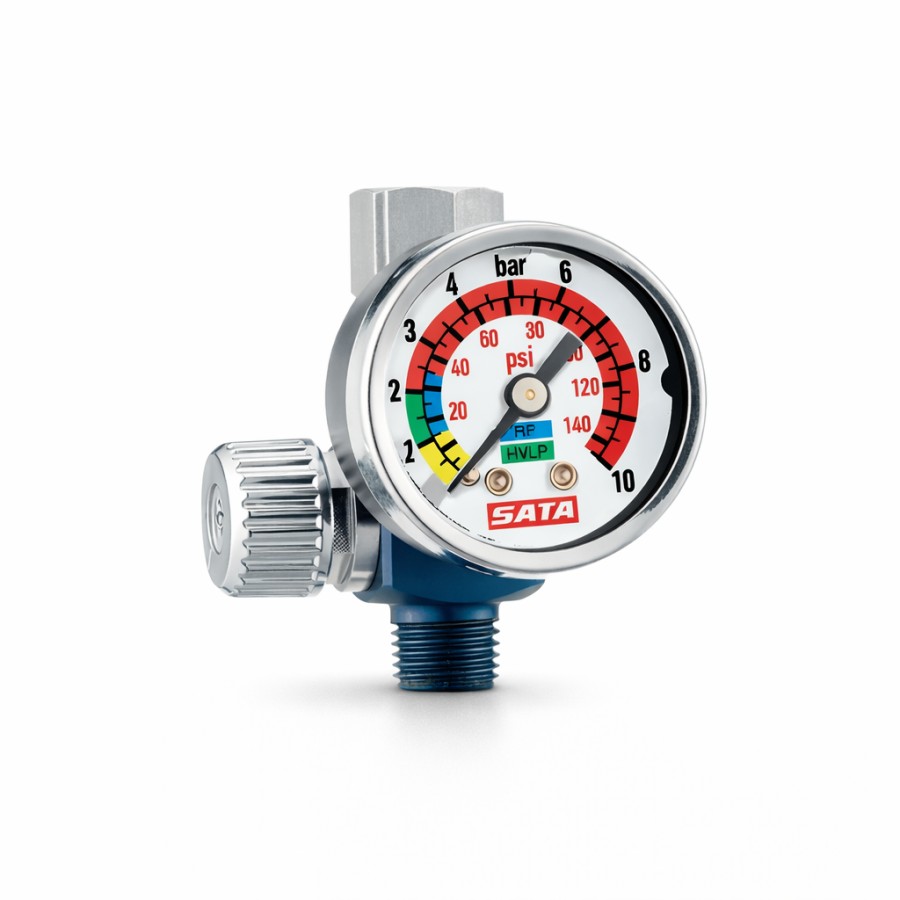 Manometr z Reduktorem Ciśnienia SATA 27771 – Regulator do Pistoletów Lakierniczych