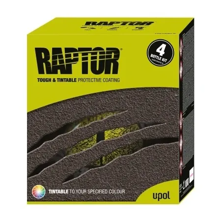 Farba RAPTOR Niebieska 4L + Utwardzacz U-POL - Gotowy Zestaw