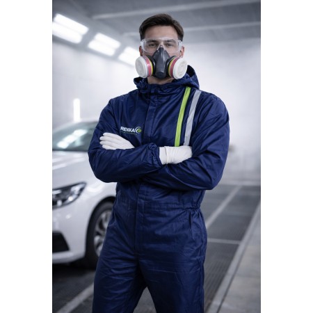 Kombinezon Lakierniczy Finixa M–XL – Granatowy, Poliester
