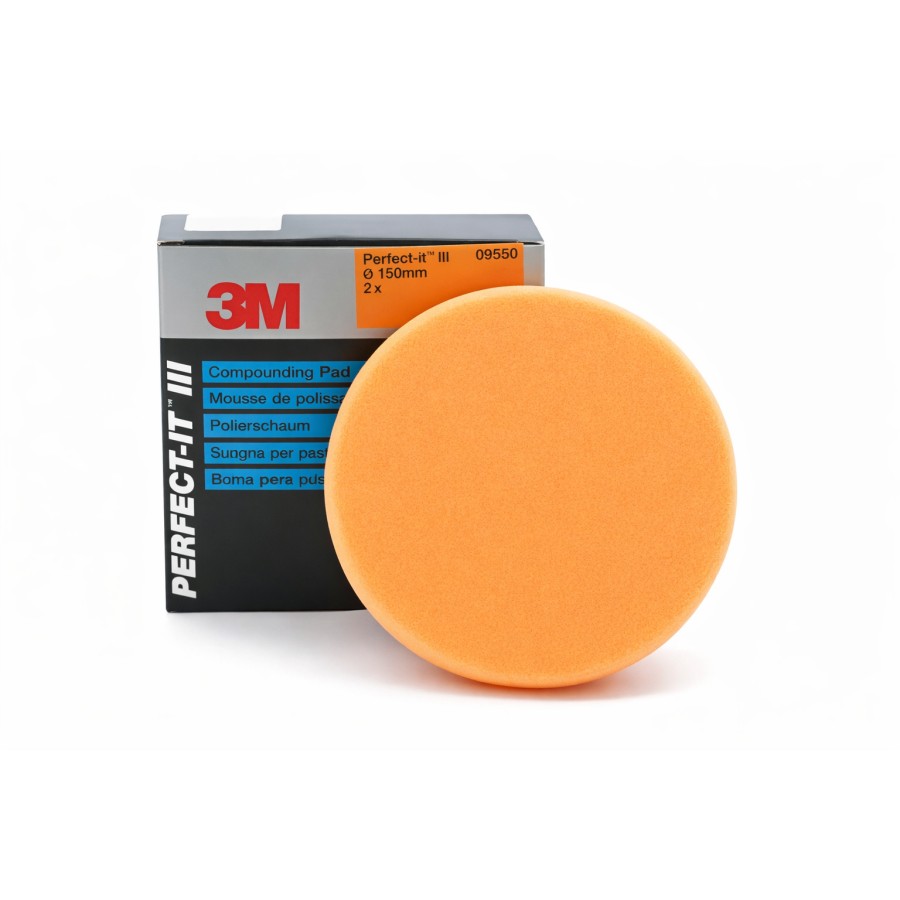 GĄBKA POLERSKA NA RZEP POMARAŃCZOWY 150 MM 9550 1 SZT. 3M