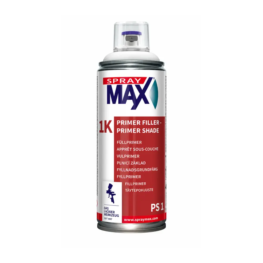 Antykorozyjny Podkład Gruntująco - Wypełniający w Sprayu 1K 400ml Jasnoszary - PS2 SprayMax 680272