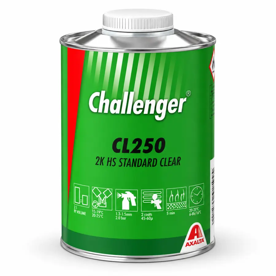 Lakier bezbarwny Challenger CL250 2K HS Standard Clear 1L – puszka