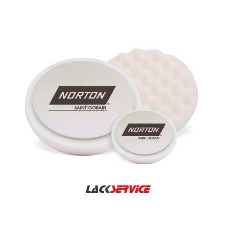 GĄBKA POLERSKA NA RZEP BIAŁA 150mm KARBOWANA  NORTON